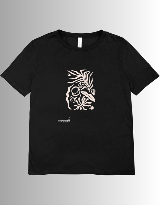 abstract print oversized T Shirt